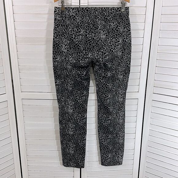 Talbots Jeans Size 4 Leopard Stretch Straight Leg Denim NWT - Picture 7 of 12